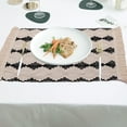 thumbnail image 6 of MERILER Cotton and Linen Fabric Placemats with Tassel Hanging, Color-Blocked Western-style Decorative Mats for Holiday Events and Daily Use, 6 of 6