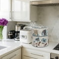 thumbnail image 4 of Victorian Style Pressure Cooker Cover Blue Retro Poppy Flower Plant Dust Cover for Kitchen Appliances with Top Handle & Storage Pockets, Fits 8 Quart Instant Pot, Air Fryer, Crock Pot, 4 of 9