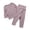 Purple, variant on LEKWK Toddler Boys Girls Pajamas Long Sleeve Loungewear Tops Matching Straight Leg Pants Kids Cotton Sleepwear Fall Casual Home Nightwear 6M-7Y
