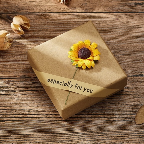 HmNPlay Jewelry Gift Box Ring Earring Necklace Pendant Display Case Rose Sunflower Design Valentine's Day Engagement Wedding Anniversary Birthday Present Packaging