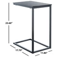 thumbnail image 5 of SAFAVIEH Bodhi Slanted Rectangular Side Table, Black, 5 of 11