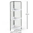 thumbnail image 3 of The Lakeside Collection White 3-Tier Metal Corner Shelf, 3 of 3