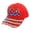 Red, variant on USA Rhinestone Baseball Cap - Patriotic American Flag Bling Hat for Women Studded, Pink