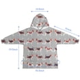 thumbnail image 7 of Animal Beagle Cute Dog Blanket Hoodies for Kids 6-13YR Oversize Wearable Blanket Hoodies for Boys Girls Teens, 7 of 7