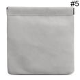 thumbnail image 2 of Earphone Pouch Solid Color Faux Leather Small Coin Pouch Snap Pouch for Earbuds, 2 of 10
