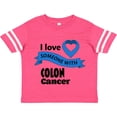 thumbnail image 3 of Inktastic I Love Someone with Colon Cancer blue heart ribbon Boys or Girls Toddler T-Shirt, 3 of 5