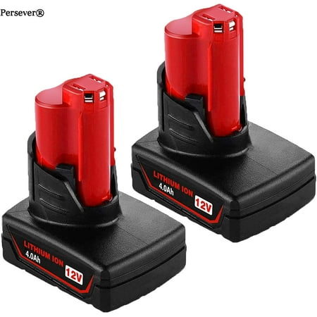 

4Pack 4.0Ah Replace for Milwaukee 12V Battery Lithium-ion 48-11-2411 48-11-2440 48-11-2402