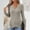 Khaki, variant on Abomasnow Sweaters for Women Casual Long Sleeve V Neck Shirts Loose Fit Button Knitted Pullover Tunic Tops S-2XL