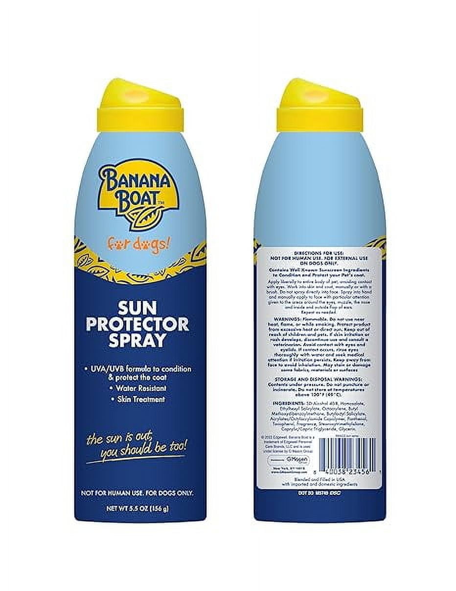 Banana Boat Dog Sunscreen Spray  SPF 50 Sun Protector Spray for Dogs 5.5oz