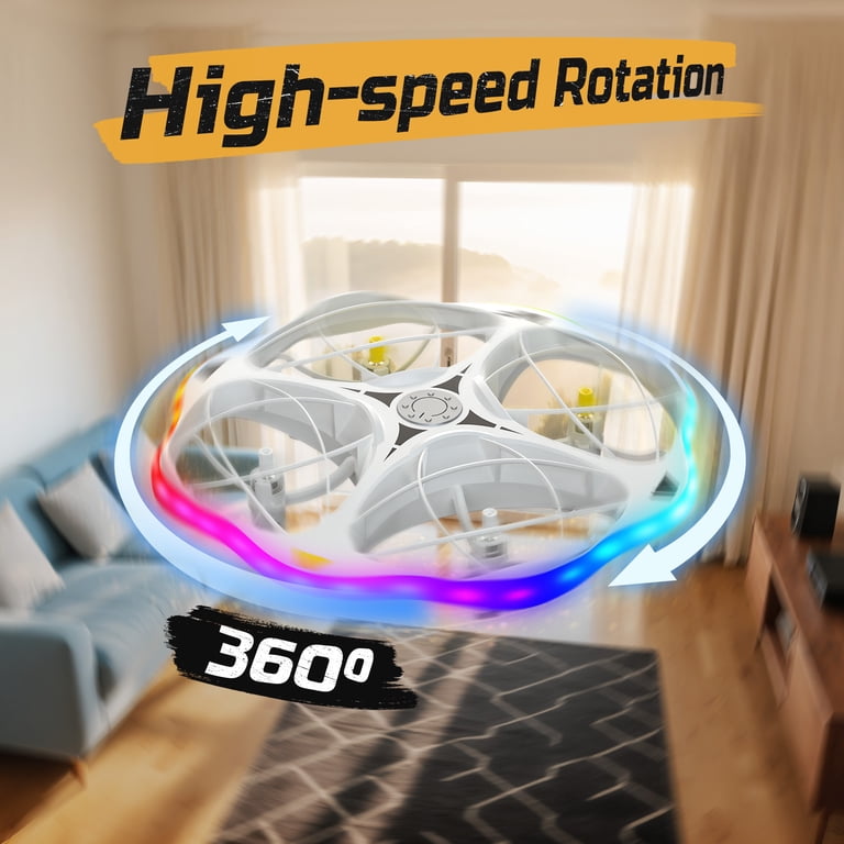 Wefone WF15 UFO RC Quadcopter with LED Lights, Ages 8+ photo 3