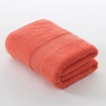 thumbnail image 1 of Nvzi Juego de toallas de baño de lujo de 4 piezas (27,5 x 55 pulgadas), 100 % algodón hilado en anillos, toalla de secado rápido liviana y muy absorbente (rojo sandía), 1 of 5