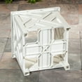 thumbnail image 5 of Chippendale Planter Box, White – Plant Holder for Garden, Patio and Lawn – 14 ¾” sq. x 13 ¼ H Overall, 5 of 6