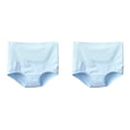 thumbnail image 1 of (Lot de 2) 2025 Culottes Unies pour Femmes Culottes de Mise en Forme pour Femmes Culottes Taille Haute Culottes en Coton pour Femmes Culottes de Course pour Femmes Sans Frottement, 1 of 4