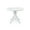 White, variant on Wickerix Round Solid Wood Dining Table 38.5'' D with Pedestal Base, Kitchen Round Table for 2 and 4 Persons, Restaurant Table, Espresso Color