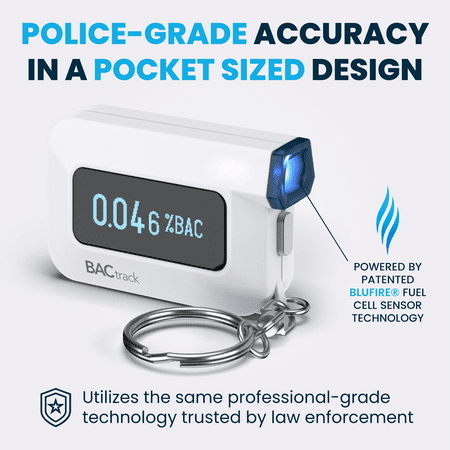 BACtrack - C6 Keychain Breathalyzer - White