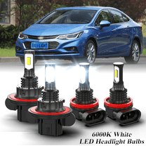 For Chevrolet Cruze 2011-2016 Combo LED Headlight High Low Beam   Fog Light Bulbs