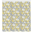 thumbnail image 3 of Ambesonne Luau Shower Curtain, Hawaii Vegetation Vintage, 69"Wx70"L, Pale Yellow Pale Grey, 3 of 3