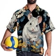 thumbnail image 4 of Tmall Men's Spread Collar Tops, Casual Button Down Shirts for Summer Beach, Printed Short Sleeve Shirts - Unisex, 4 of 6