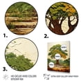 thumbnail image 3 of Designart "Majesty of Green Baobab African Tree III" Floral Framed Wall Art - Global Brown Tree African Bedroom Framed Canvas Wall Art, 3 of 6