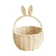 thumbnail image 3 of Cesta tejida para arreglos florales y eventos de jardín con asa para picnic y Blanco, 3 of 9