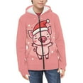 thumbnail image 2 of DISNIMO Christmas Pig Hoodie Kids Girls Hoodies with Zipper for Girls Hooded Sweatshirt Kids Sweatshirts Zip Up Hoodie Boys 6-7 Childrens Hoodie Jackets Girls Hooded Jacket Little Girl Animal Hoodie, 2 of 7