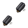 thumbnail image 4 of ZheElen Pont à Double Rail pour Basses Résistantes à l'Usure Remplacement de Micros à Humbucker Réduction de Bruit Raccords d'Instruments à Cordon Noir Col 2Ensemble, 4 of 6