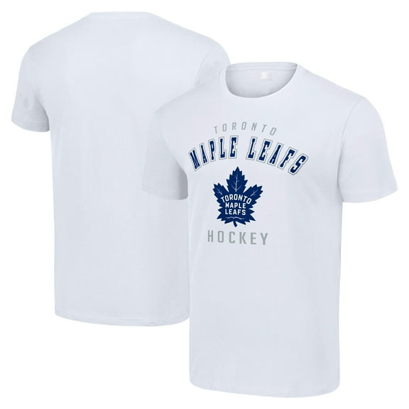 Men's Starter White Toronto Maple Leafs Logo T-Shirt