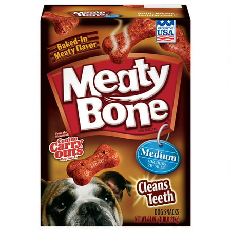 Meaty Bone Medium Dog Snacks, 64 Oz. (Best Paint To Use On Bone)