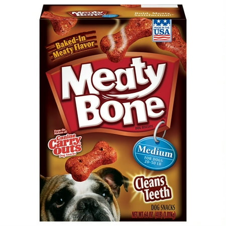 - Meaty Bone Medium Dog Snacks, 64-Ounce