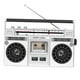 thumbnail image 3 of Reproductor de casetes,Grabadora de cinta con reproductor de casete estéreo portátil,Grabadora de radio estéreo Bt con altavoz incorporado,Walkman Reproductor de cintas de casete Plata, 3 of 9
