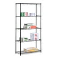 thumbnail image 2 of Honey-Can-Do 5-Shelf Steel Adjustable Storage Shelves, Black, Holds up to 350 lb per Shelf, 2 of 6