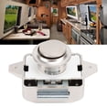 thumbnail image 1 of Door Push Button Lock Latch, Cabinet Push Button Latch Stylish Look Keyless Cupboard Door Push Button Lock Latch for RV Yacht Motorhome Campervan Caravan, 1 of 7