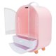 thumbnail image 1 of Pink Storage Rack with Double Doors and Drawer for Cosmetics Sundries Desktop Organization Made of, 1 of 3