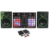 Hercules P32 DJ USB MIDI Mixing DJ Controller Interface+32-Pads+Mackie Monitors