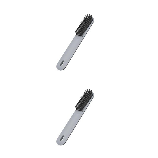 sweethay Cepillo de plástico para zapatos, cerdas suaves, cepillo para fregar zapatillas de deporte, herramienta de de ropa de viaje portátil, No.03 2piezas sweethay CBP148576