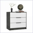 thumbnail image 7 of Dressers 3 Drawer Smokey Oak/White Finish | Multicolor | Particle Board, 7 of 7