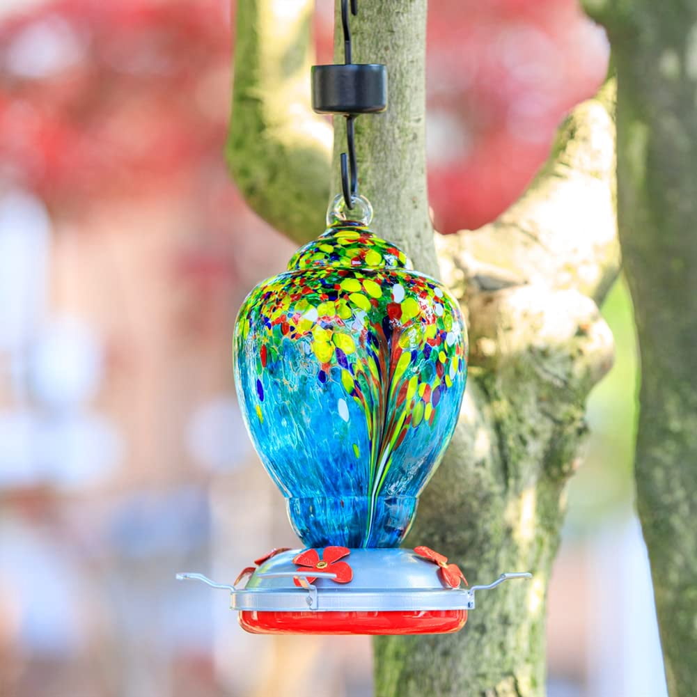 Hummingbird Feeder Red-white 32 Ounces Outdoor Patio Use