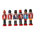 thumbnail image 3 of Wooden Nutcracker Versatile Portable Photo Props Traditional Desktop Decor 6pcs 12.5cm height, 3 of 9