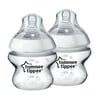 Tommee Tippee Closer to Nature Baby Bottle | Breast-Like Nipple with Anti-Colic Valve, BPA-free – 5-ounce, 2 Count