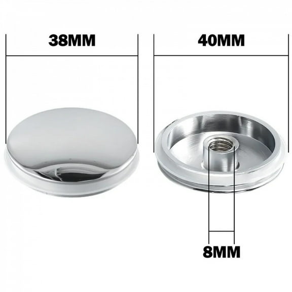 1pc 38mm Replacement Sink/Basin Waste Plug Cap Easy Pop-Up Click Clack Chrome Sink Strainer Kitchen Bathtub Stopper
