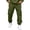 Army Green -CR60, variant on Sweatpants for Mens Cargo Lightweight Elastic Waist Pants Baggy Drawstring Jogger Pants with Pockets 2026 White M