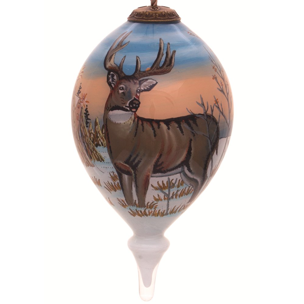 hand blown glass deer