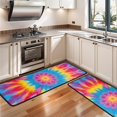 thumbnail image 3 of Kitchen Rugs Sets Of 2,Colorful Tie Dye Mandala Pattern Anti Fatigue Kitchen Mat Rugs Non Slip Washable,Decorative Kitchen Floor Mats for Kitchen,Sink,Laundry,17"x47"+17"x47", 3 of 5
