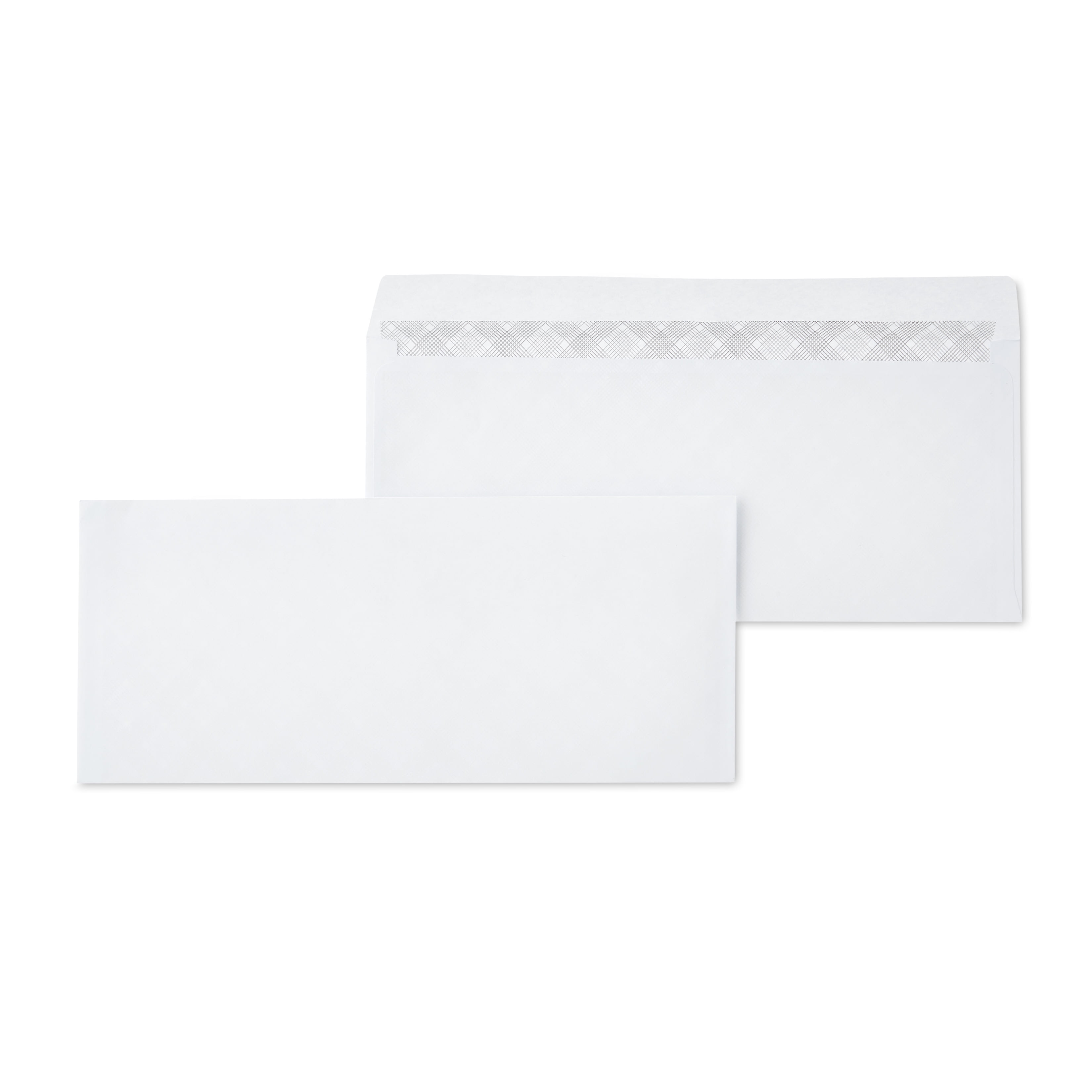 (5 pack) Pen + Gear #10 Gummed Envelopes ,White, Security Tinted, Count per Pack 50  , Size -  4.125"x9.5"