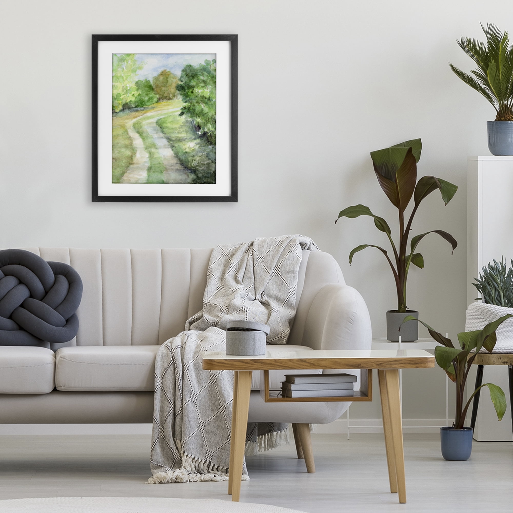 Stupell Industries Around The Bend Black Framed Print Under Glass, design by Lanie Loreth