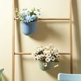 thumbnail image 4 of untoiry Flowers Shape Kitchen Cabinet Door Hanging Trash Waste Storage Tools Can Collection Basket Garbage Bin Container Green, 4 of 9