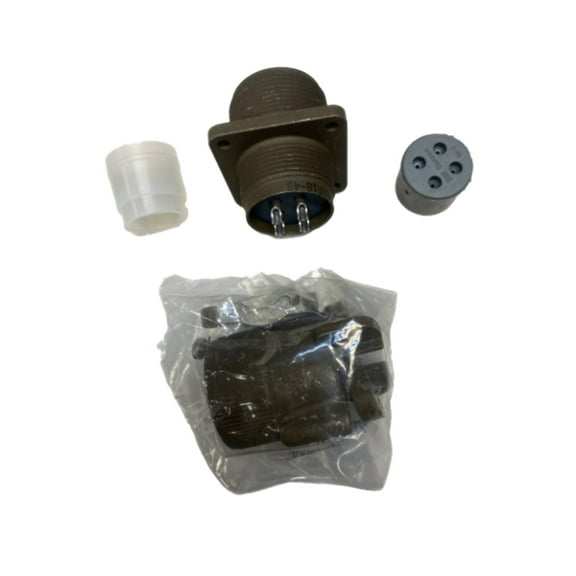 MS3100F18-4S Circular 4 Position Connector Receptacle, Female Sockets Solder Cup