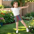 thumbnail image 6 of joogoo Rainbow Glitter Girls Lined Shorts Bike Dance Bottoms 4T, 6 of 7