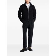 Balmain Black Embroidered Zip Bomber Jacket (Men's)