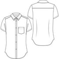 thumbnail image 2 of Classroom School Uniform Juniors Short Sleeve Oxford Shirt 57424, 3XL, White, 2 of 2